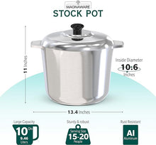 Load image into Gallery viewer, Stock Pot with Lid 10 Quarts [Online Only]
