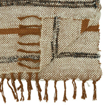Load image into Gallery viewer, Woven Striped Fringe Cotton Table Runner 16" W x 72" L [Online Only]

