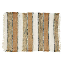 Load image into Gallery viewer, Woven Chindi Striped Fringe 100% Cotton Table Runner 16 x 72 Inch [Online Only]
