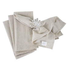 Load image into Gallery viewer, Farmhouse Neutral Striped 100% Pure Cotton Table Runners &amp; Napkins [Online Only]
