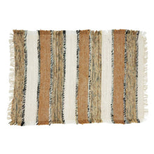 Load image into Gallery viewer, Woven Chindi Striped Fringe 100% Cotton Table Runner 16 x 72 Inch [Online Only]

