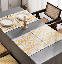 Load image into Gallery viewer, Reversible Two-Tone Woven Plus Sign Placemats 14”W x 19”L, Set of 4 [Online Only]
