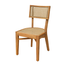 Load image into Gallery viewer, Netro Acacia Wood Dining Chair with Light Brown Wicker [Online Only]
