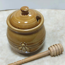 Load image into Gallery viewer, Ceramic Honey Jar and Dipper
