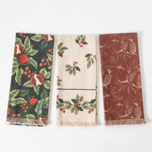 Load image into Gallery viewer, Pomegranate &amp; Holly Tea Towels (3 Styles)
