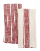 Load image into Gallery viewer, KAF Home Firenze Natural Rustic Farmhouse Slubbed Kitchen Towels [Online Only]

