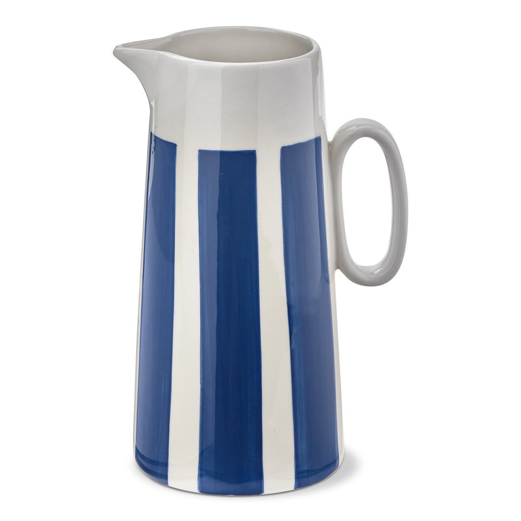 Bold Blue Stripe Pitcher
