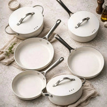 Load image into Gallery viewer, Alva 8-Piece Non-Stick Cookware Set—White [Online Only]
