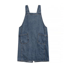 Load image into Gallery viewer, Cotton Canvas Washed Denim Apron with Pockets
