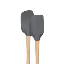 Load image into Gallery viewer, Flex-Core® Mini Spatula + Spoonula with Wood Handle [Online Only]
