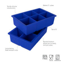 Load image into Gallery viewer, King Cube Silicone Ice Molds - Set of 2 [Online Only]
