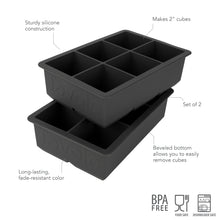 Load image into Gallery viewer, King Cube Silicone Ice Molds - Set of 2 [Online Only]
