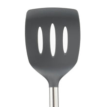 Load image into Gallery viewer, Silicone and Stainless Steel Slotted Turner [Online Only]
