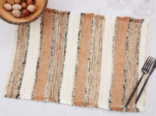 Load image into Gallery viewer, Woven Chindi Striped Fringe 100% Cotton Table Runner 16 x 72 Inch [Online Only]
