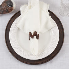 Load image into Gallery viewer, Handcrafted Dynamic Waved Mango Wood Napkin Rings, Set of 4 [Online Only]
