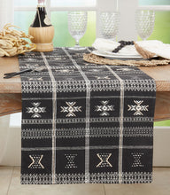 Load image into Gallery viewer, Embroidered Mudcloth Design Cotton Table Runner 16" W x 72" L [Online Only]
