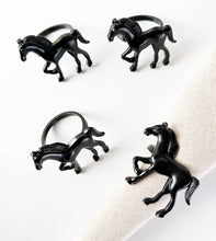 Load image into Gallery viewer, Horse Metal Napkin Rings, Set of 4 (5 Color Options) [Online Only]
