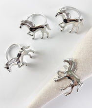 Load image into Gallery viewer, Horse Metal Napkin Rings, Set of 4 (5 Color Options) [Online Only]
