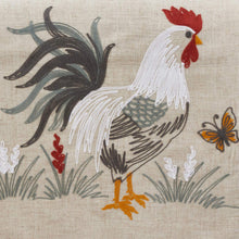 Load image into Gallery viewer, Farmhouse Country Rooster Embroidered Linen Blend Table Runner 16 x 70 Inch [Online Only]
