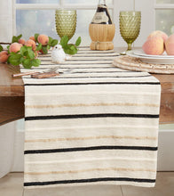 Load image into Gallery viewer, Modern Striped Cotton Table Runner 16" W x 72" L [Online Only]
