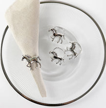 Load image into Gallery viewer, Horse Metal Napkin Rings, Set of 4 (5 Color Options) [Online Only]
