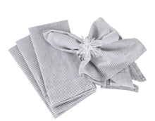 Load image into Gallery viewer, Farmhouse Neutral Striped 100% Pure Cotton Table Runners &amp; Napkins [Online Only]
