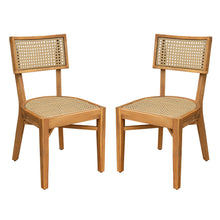 Load image into Gallery viewer, Netro Acacia Wood Dining Chair with Light Brown Wicker [Online Only]
