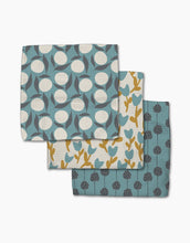 Load image into Gallery viewer, Geometry Polka Dot Blooms Dishcloth Set
