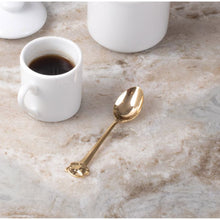 Load image into Gallery viewer, Fino Demi Spoon with Cup and Saucer Design (Gold or Silver)
