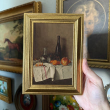 Load image into Gallery viewer, Vintage Style Moody Fruits On Table Framed Art Print 4x6

