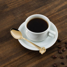 Load image into Gallery viewer, Fino Demi Spoon with Cup and Saucer Design (Gold or Silver)
