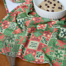 Load image into Gallery viewer, Merry &amp; Bright Quilt Kitchen Towel
