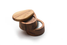 Load image into Gallery viewer, Ironwood Swivel Salt Box, Acacia, 4" x 5" x 3.75"
