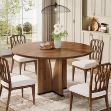 Load image into Gallery viewer, Round Compact Dining Table For 4 - Rustic Brown [Online Only]
