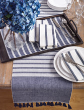 Load image into Gallery viewer, Bellaria Collection Ribbed Tassel Reversible Table Linens [Online Only]

