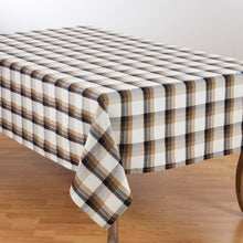 Load image into Gallery viewer, Holiday Plaid Pattern Textured 100% Cotton Tablecloth [Online Only]
