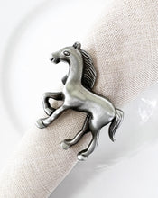 Load image into Gallery viewer, Horse Metal Napkin Rings, Set of 4 (5 Color Options) [Online Only]
