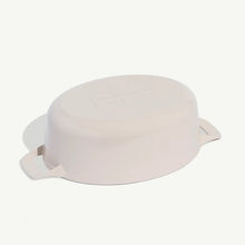 Load image into Gallery viewer, Made In Oval Enameled Cast Iron Dutch Oven Antique White
