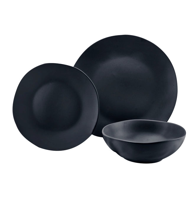 Aspero 12-Piece Stoneware Dinnerware Set (2 colors)