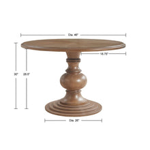 Load image into Gallery viewer, Round Pedestal Dining Table - Walnut [Online Only]
