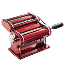 Load image into Gallery viewer, Fantes Red Pasta Machine with Double Pasta Cutter
