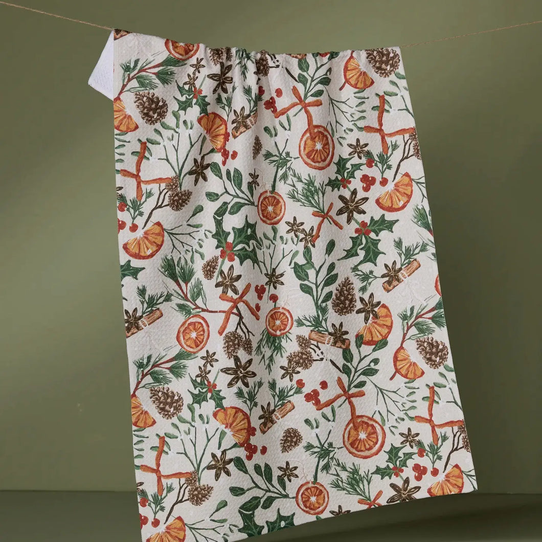 Geometry Canela Tea Towel