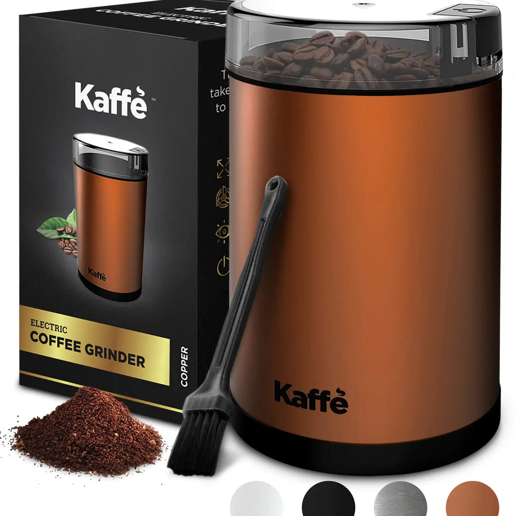 Kaffe 3.5 oz Electric Coffee Grinder w/ Cleaning Brush (4 colors)