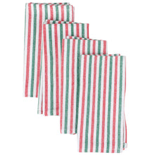 Load image into Gallery viewer, Striped Christmas Napkin Set
