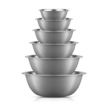Load image into Gallery viewer, Grey Stainless Steel Mixing Bowls
