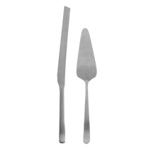 Load image into Gallery viewer, Oslo Matte Stainless Steel 2 Piece Cake Service Set [Online Only]
