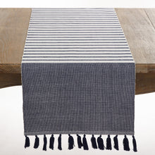 Load image into Gallery viewer, Bellaria Collection Ribbed Tassel Reversible Table Linens [Online Only]
