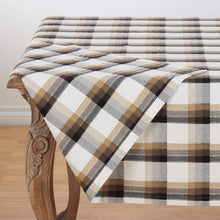 Load image into Gallery viewer, Holiday Plaid Pattern Textured 100% Cotton Tablecloth [Online Only]
