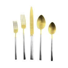 Load image into Gallery viewer, Hvar Matte Gold Stainless Steel 5 Piece Cutlery Set - Service for 1 [Online Only]
