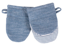 Load image into Gallery viewer, Strada Set of 2 Chambray Mini Mitts-Various Colors [Online Only]
